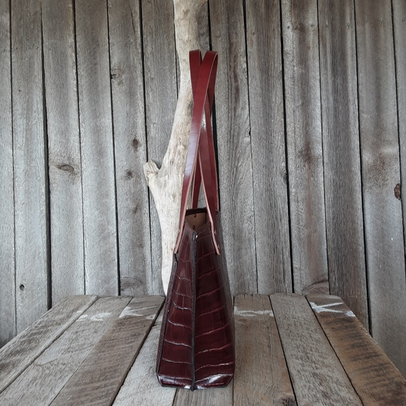 Handmade leather tote bag - Picture 5 of 11